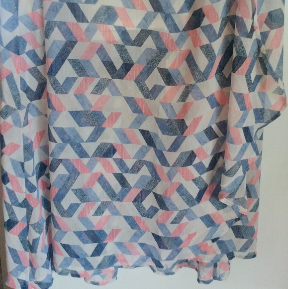 Skirt Geometric Patterned Multi-Color - Picture 4 of 5